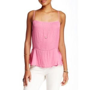 Free People Intimately Dobby Printed Tank Pink